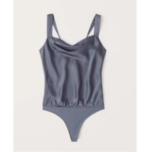Abercrombie & Fitch Wide Strap Cowlneck Cami Bodysuit
